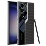 Samsung Galaxy S24 Ultra Thin TPU Soft Supercar Footage Case And Plating Leather Protection Cover - Image 2