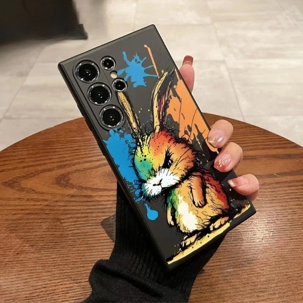 Samsung Galaxy S24 Ultra, S23 Ultra, S22 Ultra Silicone Rabit Fashionable 3D Design Phone Cover 2025