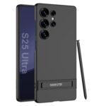Samsung Galaxy S25 Ultra Thin Armor Plastic Stand And Camera Protective Matte Hard Cover