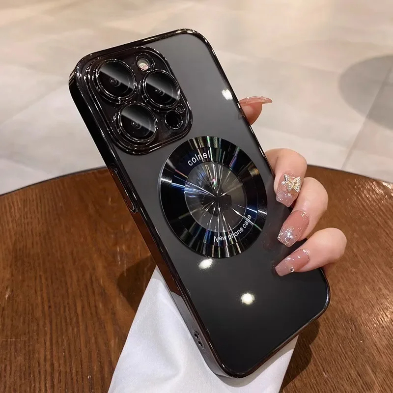 iPhone 16 Pro Max, 15 Pro Max, 14 Pro Max Magsafe Magnetic Wireless Charging Clear Cover
