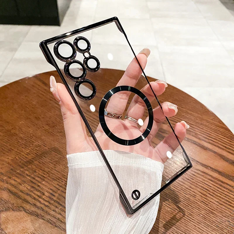 Transparent Phone Case with Free Camera Lens For Samsung Galaxy s25 Ultra & Samsung Galaxy s24 Ultra