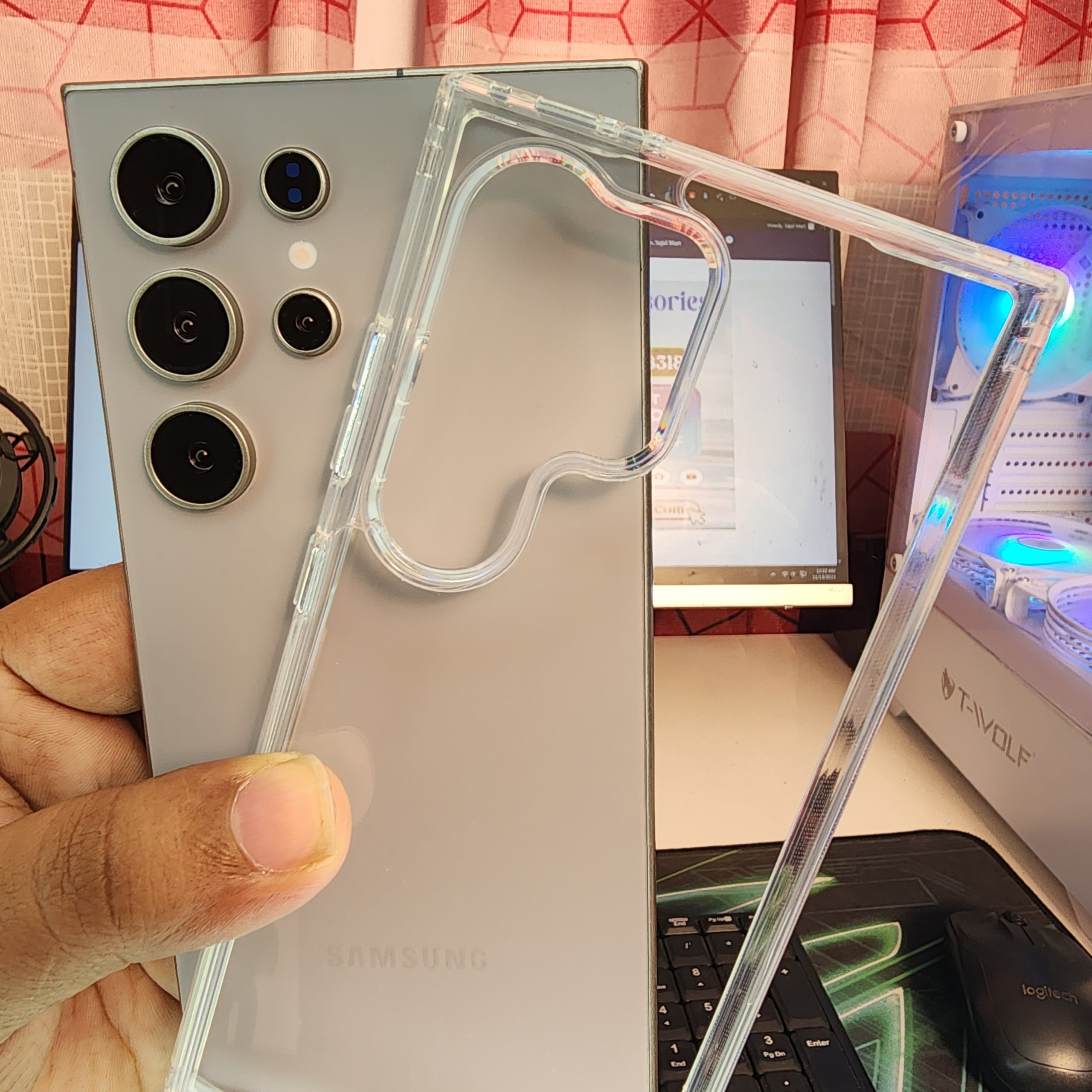 Transparent Phone Case For Samsung Galaxy S25 Ultra, S24 Ultra, S23 Ultra, S22 Ultra Clear Soft Case