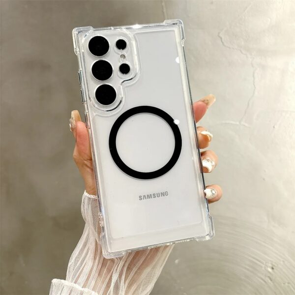 Transparent Phone Cover For Samsung Galaxy S25 Ultra, S24 Ultra, S23 Ultra, S22 Ultra