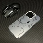 iPhone Airplane Route Design Phone Case For iPhone 16 Pro Max, 15 Pro Max, 14 Pro Max - Image 4