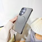 Samsung Galaxy S25 Ultra & S24 Ultra Electroplated Borderless Mobile Phone Case Magnetic Frosted Ag Back Panel - Image 5