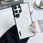 Premium Quality Leather Phone Case MagSafe Magnetic Protective Cover For Samsung Galaxy S25 Ultra, S24 Ultra - Image 3