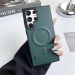 Premium Quality Leather Phone Case MagSafe Magnetic Protective Cover For Samsung Galaxy S25 Ultra, S24 Ultra - Image 5